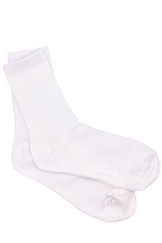 These mid-calf crew socks are crafted in solid white for a clean and classic look. Perfect for any occasion, the mid-calf length offers comfortable coverage while the solid color can easily match any outfit. Experience the timeless style and comfort of these versatile socks. Crew Sock, Calf Socks, White Sock, Timeless Style, Crew Socks, Mid Calf, Classic Looks, Timeless Fashion, Socks