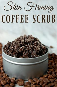 Easy Skincare, Scrub Recipe, Coffee Scrub, Beauty Recipe, Younger Looking Skin, Face Scrub, Skin Firming, Retinol, Coffee Beans