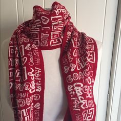 Coach Graffiti Muffler Red And White. Brand New With Tags. On Other Side Is A Solid Red. Great Winter Scarf For Yourself Or A Gift! Coach Scarf, Solid Red, Coach Accessories, White Brand, Winter Scarf, Alexander Mcqueen Scarf, Scarf Wrap, Scarf Accessory, Red White