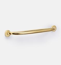 a gold door handle on a white background