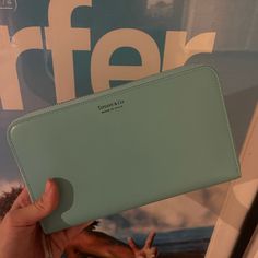 In Perfect Condition Never Used & No Signs Of Wear I Posted This As Nwt Even Though It Didn’t Come With Tags, All Original Packaging Is Intact 100% Authentic Comes From A Smoke & Pet Free Home Teal Leather, Blue Wallet, Elsa Peretti, Card Holder Wallet, Tiffany Blue, Long Wallet, Clutch Wallet, Blue Leather, Tiffany & Co.