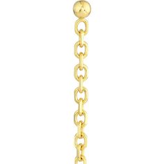 Savor the essence of true artisanship with the exquisite allure of our 50/50 Cable Chain Front-to-Back Earrings, a true masterpiece crafted for the connoisseur of fine jewelry. These earrings exist in that delightful space between a hoop and a huggie, offering a unique and fashionable twist to your earring collection. Crafted in 14K yellow gold, these earrings redefine elegance and style.Experience the allure of their delicate design, featuring a 50/50 cable chain that gracefully drapes from you Elegant Sterling Silver Link Earrings, Gold 14k Fine Jewelry Linear Earrings, Elegant Gold Earrings In Recycled Gold, Gold Linear 14k Gold Earrings, Gold Plated Long Drop Evening Jewelry, Elegant Oval Link Jewelry In Recycled Gold, Luxury Gold-plated Linear Earrings, Elegant Gold Jewelry With Cable Chain, Gold Plated Long Drop Jewelry For Evening