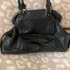 Black, Used, In Excellent Shape Cole Haan, Messenger Bag, Leather Bag, Shoulder Bags, Satchel, Bag Lady, Shoulder Bag, Leather, Women Shopping