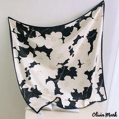 Olivia Mark - Spring and summer new twill silk large square scarf floral printing simulation silk scarf Head Bandana, Large Square Scarf, Silk Headscarf, Silk Twill Scarf, Floral Printing, Satin Bags, Hijab Scarf, Silk Twill, Fashion Pattern