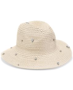 in stock Summer Hats With Rhinestones And Short Brim, Embellished Adjustable Hat With Curved Brim, Panama Hat, Panama, Pick Up, In Store, Buy Online, Hats, Free Shipping