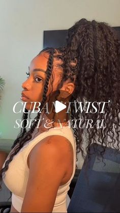 Shake-N-Go on Instagram: "Soft and natural on point 🙌😉  Credit: @xobridenise  Stylist: @tb_thenaturalway  Hair: Shake-N-Go 3X Cuban Twist Soft & Natural 16” . . . . #sng #snghair #shakengo #shakengohair #repost #hairinspo #cubantwist #sngcubantwist #cubantwistsoftandnatural #softhair #type4hair #hairtransformation #blackgirlhairstyles #hairstorehair #beautysupplyhair #protectivestyles #islandtwists #bohohairstyles #bohobraids #bohotwists" Faux 2 Strand Twist, Braid And Twist Hairstyles Black Hair, Braids And Locs Hairstyles, Locs With Curls Black Women, Front Twists Hairstyles, Passion Twist Shaved Sides, Vacation Styles For Black Women Hair, Invisible Twist Braids Black Hair, Goddess Cuban Twist