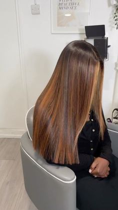 Honey Blonde Balayage On Dark Hair Black Women, Hair Colorful, Sew In Hairstyles, Long Hair Color, Pretty Hair Color, Silk Press