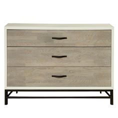 The two-toned Spencer Dresser is designed with three large drawers, making this storage essential functionally sound and stylishly distinguished. Console Furniture, Solid Wood Dresser, Dining Stools, Dining Room Storage, Sofa Storage, Wood Dresser, Universal Furniture, Living Room Shop, Contemporary Bed