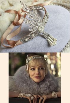 Gatsby Party Outfit, Gatsby Party Dress, Gatsby Hair, Gatsby Headband, Tiara Silver, 1920s Hair