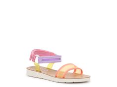 Mix No. 6 Alex Sandal - Kids' - Free Shipping | DSW Playful Open Toe Plastic Sandals, Playful Plastic Sandals For Summer, Plastic Sandals For Playtime In Summer, Casual Plastic Sandals For Playtime, Playful Plastic Sandals For Spring, Playful Spring Sandals, Adjustable Plastic Sandals For Spring, Playful Non-slip Multicolor Sandals, Adjustable Pink Plastic Sandals