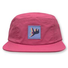 View Full Hat Collection - https://www.etsy.com/shop/Wookles?section_id=16377675 Nylon Five Panel Hat with Woven Patch Unstructured Fit Low Profile Height Adjustable Nylon Strap Closure Curvable Brim Limited Edition of 33 Playful Adjustable Hats For Outdoor Activities, Pink Hats For Outdoor Spring Activities, Pink Hat For Outdoor Activities In Spring, Pink Hat For Spring Outdoor Activities, Adjustable Pink Casual Sun Hat, Casual Pink Sun Hat With Adjustable Fit, Casual Adjustable Pink Sun Hat, Casual Pink Adjustable Sun Hat, Adjustable Pink Hat For Outdoor Activities