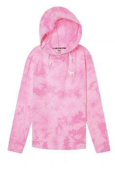 Tye Dye Hoodie, Sweatshirt Pattern, Pink Hoodie Victoria Secret, Dye Hoodie, Tunic Sweatshirt, Sweatshirts Pattern, Pink Hoodie, Colorful Hoodies, Fleece Hoodie