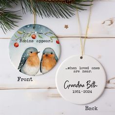 Christmas Memorial Ornament Personalized Remembrance Gift Sympathy Gift Custom Photo Ornament - Etsy Remembrance Gifts, Memorial Ornaments, Photo Ornaments, Sympathy Gifts