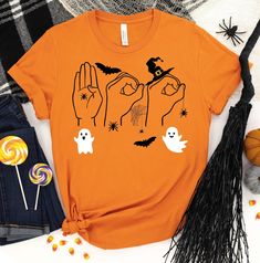 Halloween ASL Shirt,Hand Sign Language, Deaf Pride Shirt, Sign Language Teacher Shirt, Funny Halloween Teacher Shirt,Special Education Shirt(F17-118) ------------------------------------------------------- A B O U T - T H I S - T S H I R T ------------------------------------------------------- Halloween ASL Shirt,Hand Sign Language, Deaf Pride Shirt, Sign Language Teacher Shirt, Funny Halloween Teacher Shirt,Special Education Shirt   Available in size : XS, S, M, L, XL, 2XL, 3XL Available in co Hand Sign Language, Education Shirts, Hand Sign, Language Teacher, Selling Clothes, Elegant Shirt, Sign Language, Pride Shirts, Cool Sweaters