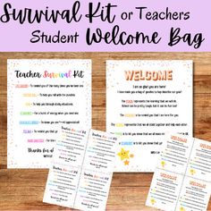 the welcome kit for students to welcome their teacher