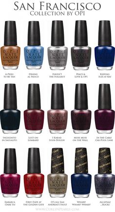 Winter Nail Colors, Fall Nail Polish, Nails Colors, Opi Nail Polish, Nail Styles, Nail Polish Collection, Opi Nails