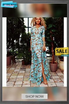 Retro Print Sashes Long Dress Women Split High Waist Bohemian Maxi Dress Long Sleeve Summer Beach Dresses Robe Femme Blue Dress For Party And Vacation, Blue Party Dress For Vacation, Fitted Long Dresses For Beach Season, Fitted Long Sundress For Vacation, Fitted Printed Boho Dress For Vacation, Summer Printed Long Maxi Dress, Summer Long Printed Maxi Dress, Long Printed Maxi Dress For Summer, Fitted Boho Print Maxi Dress For Beach