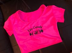 Vintage Eye Candy hot pink  crop top half shirt. Tag says one size fits all but I think it fits a size small to medium. Hand wash only. Made of spandex and nylon. Pink Summer Crop Top Shirt, Pink Summer Cropped Shirt, Pink Fitted Cropped Shirt Casual, Pink Summer Crop Top, Pink Crop Top For Summer, Pink Stretch Cropped T-shirt For Spring, Fitted Pink Crochet Crop Top, Fitted Cropped Pink T-shirt, Pink Fitted Cropped T-shirt With Short Sleeves