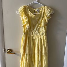 Pretty Yellow Sundress With Ruffle Details. Design Is Similar To Loveshackfancy Aesthetic. Brand New From Marshall’s No Flaws. The Brand Is Japna. Loveshackfancy Aesthetic, Yellow Sundress, Pretty Yellow, Yellow Dress, Sundress, Colorful Dresses, Mini Dress, Womens Dresses, Brand New