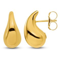 Polished to a bright shine, these Italian-made teardrop stud earrings are a must-have. 14K yellow gold Friction backs Made in Italy From the Blue Nile X Jared collection Yellow Gold Briolette Teardrop Earrings For Formal Events, Yellow Gold Briolette Teardrop Earrings For Formal Occasions, Yellow Gold Teardrop Briolette Earrings For Formal Occasions, Yellow Gold Teardrop Earrings For Formal Occasions, Modern Yellow Gold Teardrop Pierced Earrings, 14k Yellow Gold Pear-shaped Earrings, Yellow Gold Pear-shaped Fine Jewelry Earrings, Pear-shaped 14k Yellow Gold Earrings, Anniversary Teardrop Earrings With Shiny Finish