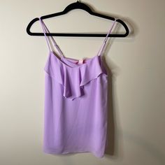 Nwt Lilly Pulitzer Lileeze Lilac Freesia Alarmed Cami Resortwear Vacation Beach. Size Xs. New With Tags. Has Adjustable Straps. Preppy, Vacation, Beach, Resortwear, Bright Spring Party Camisole, Party Camisole For Spring And Summer, Elegant Summer Tank Top For Vacation, Feminine Summer Beach Camisole, Feminine Summer Camisole For Beach, Feminine Camisole For Beach In Summer, Feminine Camisole For Summer Beach, Sleeveless Ruffled Beachwear Top, Spring Party Camisole With Feminine Style