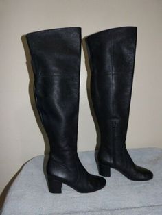 ad eBay - Find many great new & used options and get the best deals for VIA SPIGA OVER KNEE LEATHER BOOTS SZ 8M at the best online prices at eBay! Free shipping for many products! Knee Leather Boots, Over Knee Boots, Over The Knee Boots, Pebbled Leather, Knee Boots, Leather Boots, Ebay Finds, Womens Boots, Boots