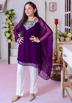 For more sizes and Mother dress please visit https://isloou.com/products/purple-3-piece-embroidered-suit-women 3- Piece Embroidered Suit for Girls Description : Kameez (Shirt) : Purple Chiffon with Hand Adda Work and Lining Inside. Shalwar (Pants) : White Cotton Pants Dupatta (Scarf) : Purple Chiffon Dupatta. Country of Origin : Pakistan Care Instruction : Should be washed in gentle cycle and hung to dry. Color may bleed so please be mindful of other items with it. Disclaimer : Size chart provid Elegant Semi-stitched Purple Sets, Semi-stitched Purple Georgette Palazzo Set, Embroidered Purple Sets For Eid, Elegant Purple Palazzo Set With Resham Embroidery, Elegant Purple Sharara For Party, Elegant Purple Kurta With Mirror Work, Purple Long Sleeve Sets With Mirror Work, Elegant Purple Sets With Mirror Work, Elegant Purple Palazzo Set For Festive Occasions