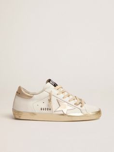 Women’s Super-Star sneakers with gold foxing | Golden Goose Gold Fox, Dr Shoes, Exclusive Sneakers, Color Caramelo, Golden Goose Sneakers, Stil Inspiration, Golden Goose Shoes, Shoe Inspo, Star Shoes