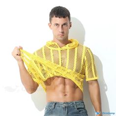 Orcajump - Couples Mesh Patterned Sweatshirt: Stylish Short-Sleeved Sports Top in Blue with Sensual Appeal and Breathable Design Long Sleeve Sports Shirt For Summer, Long Sleeve Shirt For Summer Sports, Long Sleeve Summer Sports Top, High Stretch Yellow Tops For Summer, Long Sleeve Mesh Tops For Summer, Yellow Stretchy Top For Summer, Summer Long Sleeve Mesh Tops, Yellow Sports Shirt For Summer, Yellow Summer Sports Shirt