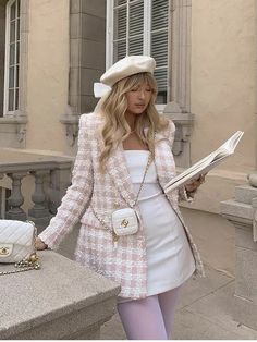 Mode Chanel, Paris Outfits, Looks Chic, Girly Outfits, Lookbook Outfits, Winter Fashion Outfits, Preppy Outfits