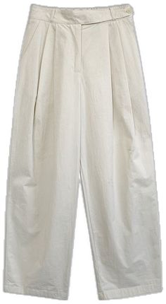 White Baggy High Waist Harem Pants, Baggy Solid Color Cotton Bottoms, White High Waist Baggy Harem Pants, High Waist Cotton Dress Pants With Relaxed Fit, Baggy Cotton Bottoms In Solid Color, High Waist Relaxed Fit Cotton Dress Pants, White High-waisted Relaxed Fit Harem Pants, High Waist White Harem Pants With Pockets, White Straight Leg Harem Pants With Pockets