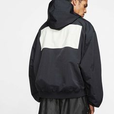 Rare NWT Nike x Fear of God Jerry Lorenzo Hooded Bomber Jacket (BV4408 010) sz S. Sold out online! Condition is Brand New with tags. This bomber jacket is so low key that it even flies below the radar of StockX and not listed there! You will be hard pressed to find a new jacket like this, especially in a size S! Cozy cotton inner lining w/ double front pockets, signature white Nike embroidered swoosh at left chest, white applique patch with rubberized AIR FEAR OF GOD logo at back middle of jacke Nike Hooded Hoodie For Streetwear, Nike Nylon Windbreaker With Drawstring Hood, Nike Techwear Windbreaker For Streetwear, Streetwear Windbreaker With Detachable Hood, Streetwear Hoodie Windbreaker, Urban Hooded Windbreaker For Streetwear, Winter Windbreaker For Streetwear In Sportswear Style, Winter Streetwear Windbreaker In Sportswear Style, Winter Sportswear Windbreaker For Streetwear