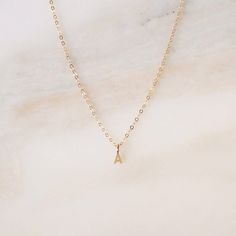 Ava Initial Necklace - Nolia Jewelry - Meaningful + Sustainably Handcrafted Jewelry Dainty Initial Necklace, Mothers Necklace, Chain Extenders, Necklace Personalized, Letter Necklace, Initial Charm, Gold Filled Jewelry, Initial Necklace, Gift For Mom