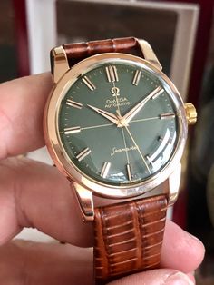 Gold Green Watch, Vintage Watches For Sale, Boyfriend Watch, Green Watch, Men's Vintage Watch, Luxury Watch Brands, Small Tank