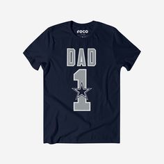 Dallas Cowboys Number 1 Dad T-Shirt FOCO S - FOCO.com Game Day T-shirt With Team Name For Father's Day, Game Day Team Spirit T-shirt For Father's Day, Father's Day Team Spirit T-shirt With Crew Neck, Team Name T-shirt For Game Day On Father's Day, Father's Day Team Spirit Crew Neck T-shirt, Father's Day Fan Apparel T-shirt With Team Name, Father's Day Team Spirit Graphic T-shirt, Team Name T-shirt For Game Day, Father's Day Team Spirit Tops With Team Name