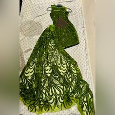 This Dress Was Custom Made For My Birthday By A La Designer. I Only Wore The Dress Once On My Birthday And Will Love To See Someone Else Enjoy It. Green Dress For Birthday, On My Birthday, Its My Birthday, Birthday Dresses, My Birthday, Enjoy It, Green Dress, The Dress, Custom Made