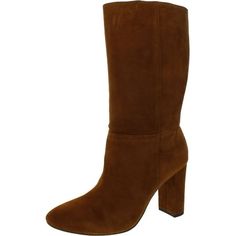 The LAUREN Ralph Lauren Artizan boot offers an impeccable style with a suede finish, mid-rise design, and a modern almond toe.Supple suede upper material.Pull-on construction. Signature logo hardware accent at the heel counter.Breathable textile lining.Lightly padded insole for added comfort.Wrapped block heel.Man-made outsole.Imported.Product measurements were taken using size 7.5, width B - Medium. Please note that measurements may vary by size.Weight of footwear is based on a single item, not Luxury Brown Mid-calf Almond Toe Boots, Elegant Brown Winter Boots, Elegant Spring Heeled Boots With Suede Lining, Elegant Fall Boots With Suede Lining, Justin Boots Womens, Romantic Luxury, Leather Chukka Boots, Boots For Short Women, Mid Heels Pumps