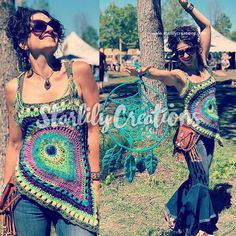 Peacock top crochet pattern | Etsy Bohemian Crochet Tops For Festival, Bohemian Crochet Lace Tank Top, Bohemian Crochet Multicolor Tank Top, Bohemian Crochet Sleeveless Halter Top, Bohemian Crochet Halter Top Sleeveless, Fitted Crochet Tank Top In Bohemian Style, Fitted Crochet Bohemian Tank Top, Bohemian Green Crochet Top For Festivals, Bohemian Crochet Halter Top