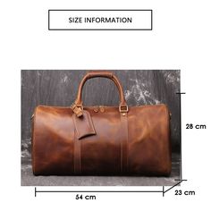 SPECIFICATIONS Travel Bag: Travel Duffle Style: Business Pattern Type: Solid Occasion: Business Material Composition: Genuine Leather Main Material: Genuine Leather Item Width: 23cm Item Weight: 1.9kg Item Type: Travel Bags Item Length: 54cm Item Height: 28cm Have Drawbars: No Hardness: Soft Genuine Leather Type: Cow Leather Gender: Men Closure Type: Zipper Travel Necessities, Luxury Business, Leather Duffle Bag, Leather Travel Bag, Leather Duffle, Travel Duffle, Travel Duffel, Leather Luggage, Crazy Horse