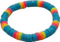 Playful Blue Friendship Bracelets With Colorful Beads, Playful Blue Friendship Bracelets With Round Beads, Fun Blue Round Beads Friendship Bracelets, Blue Fun Friendship Bracelets With Colorful Beads, Multicolor Plastic Stretch Bracelet For Beach, Fun Blue Bracelets With Colorful Beads, Multicolor Plastic Beaded Bracelet For Beach, Multicolor Plastic Beaded Bracelets For Beach, Preppy Spring