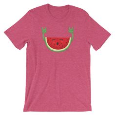 Dancing Watermelon Funny Shirt | watermelon shirt, watermelon, summer shirt, watermelon birthday, fruit shirt, birthday shirt We print on everything! In our shop you will find our designs mostly on short sleeve shirts, but since we use Printful's printing services we can print any design on any type of shirt or item you can see here: https://www.printful.com/custom-products You are welcome to send us a message if you want a design printed on any of the items on the Printful website. Dancing Wate Watermelon Funny, Watermelon Outfit, Watermelon Shirt, Fruit Shirt, Watermelon Summer, Watermelon Party, Watermelon Birthday, Short Sleeve Shirts, Custom Products