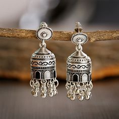 New Tibetan personality Tassel Earrings retro national temperament Earrings Silver Tassel Earrings For Festivals, Tassel Metal Earrings For Festival, Metal Tassel Earrings For Festival, Silver Latkan Tassel Drop Earrings, Bridal Jewellry, New Bohemian, Asian Jewelry, Jhumki Earrings, Ethnic Earrings