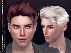 Male Hairstyles Sims 4, Sims 4 Alpha Hair Male, Sims 4 Alpha Cc Male, The Sims 4 Pack, Male Sims, Sims 4 Hair Male, Male Hairstyles, Alpha Cc, Mod Hair