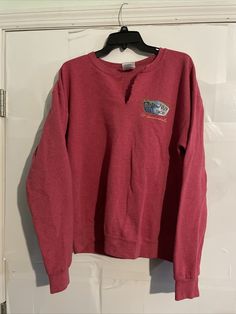 Vtg 90s Mens Ron Jon Surf FT Lauderdale Fl Red Crewneck Sweatshirt Medium Cut. Pit to pit 22 inches Casual Red Sweater For College, 90s Red Crew Neck Top, Red Crew Neck Top 90s Style, Red 90s Style Streetwear Sweater, 90s Style Red Sweatshirt With Letter Print, 90s Red Letter Print Sweatshirt, 90s Style Red Letter Print Sweatshirt, 90s Red Long Sleeve Tops, 90s Style Red Tops For Winter