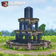 Minecraft Podium, Minecraft Water Village, Water Fountain Minecraft, Minecraft Water Fountain, Minecraft Mine Entrance, Minecraft Lantern, Minecraft Museum, Minecraft Fountain, Minecraft Castle Blueprints