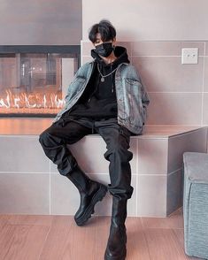 Winter Outfits Men Streetwear, Hoodie Outfit Men, Outfits Men Streetwear, Cool Outfit, Cargo Pants Outfit, Men Stylish Dress, Tomboy Outfits, Tomboy Style Outfits