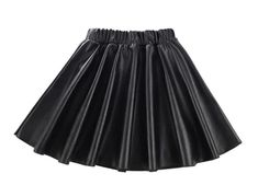 Brand Name: OUOBOUOKID Material: Faux Leather Silhouette: A-LINE Black Stretch Faux Leather Skirt, Black Stretch Faux Leather Mini Skirt, Black Faux Leather Skirt For Spring, Spring Black Faux Leather Skirt, Leather Flare Skirt, Satin Skirts, Black Leather Skirts, Satin Skirt, Flare Skirt