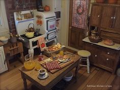 a kitchen filled with lots of clutter and food