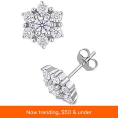 in stock Macy's Cubic Zirconia Diamond Earrings For Anniversary, Macy's Diamond Earrings For Anniversary, Macy's Brilliant Cut Diamond White Diamond Earrings, Macy's Brilliant Cut Diamond White Earrings, Macy's Diamond Earrings With Prong Setting For Anniversary, Macy's Diamond Earrings With Prong Setting As Gift, Macy's Brilliant Cut Diamond Earrings, Holiday Ready, Beauty Gift