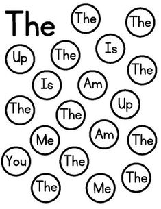 the words in black and white are arranged on top of each other, with different circles around them